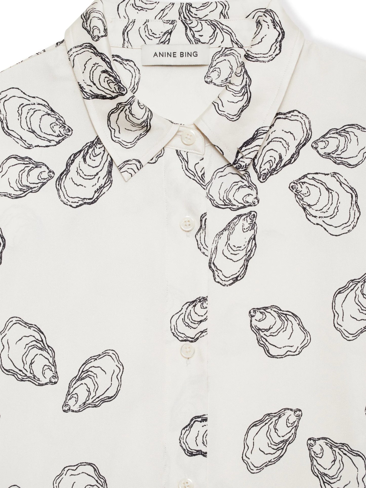 AVALON SHIRT - BONE OYSTER - ANINE BING