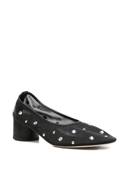 Balla Pump in Black Crystals And Studs