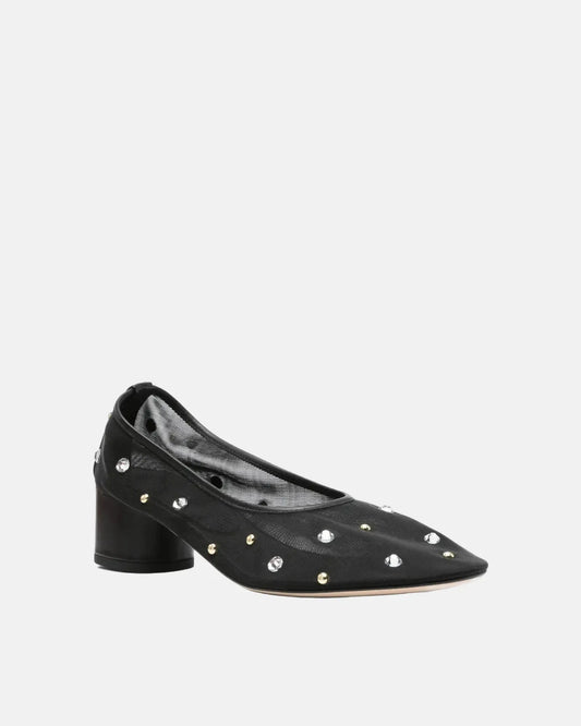 Balla Pump in Black Crystals And Studs