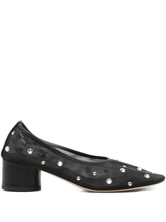 Balla Pump in Black Crystals And Studs