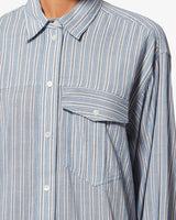 Laurane Dress in Blue Stripes