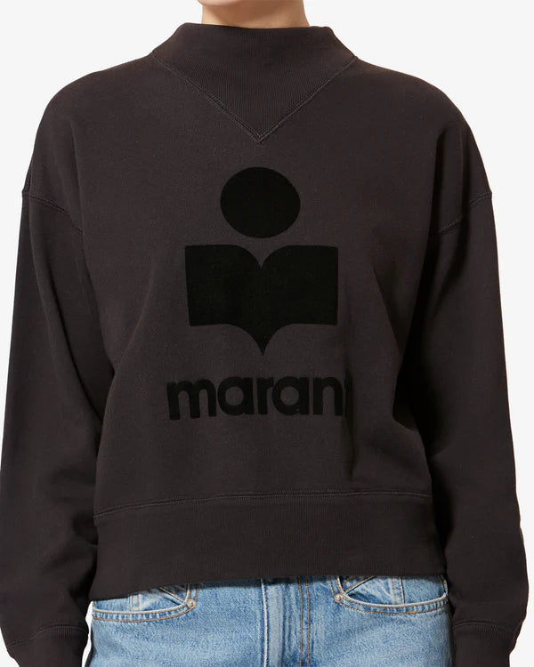 Moby Sweatshirt in Faded Black
