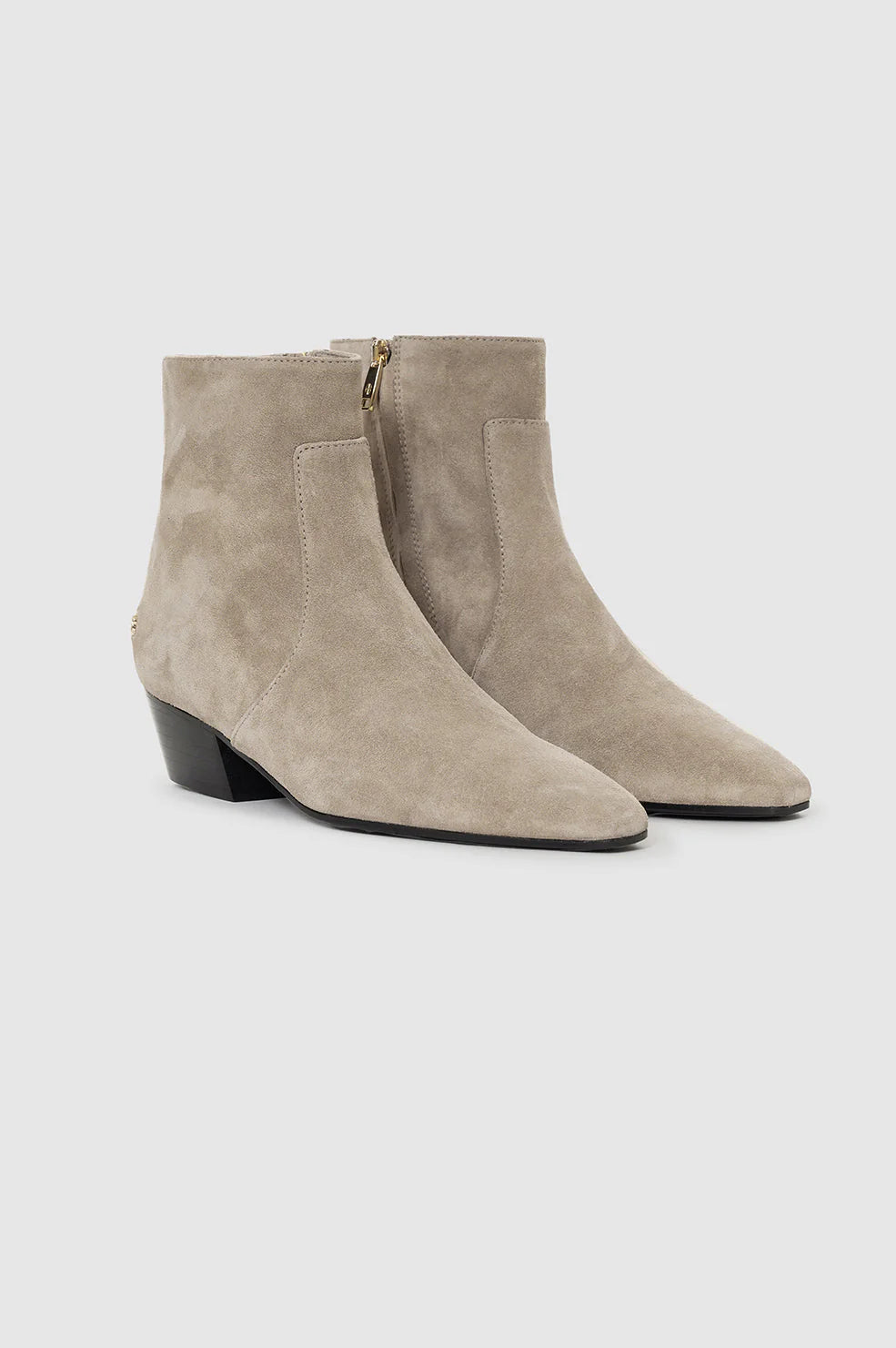 Freya Flat Boots in Sand Suede