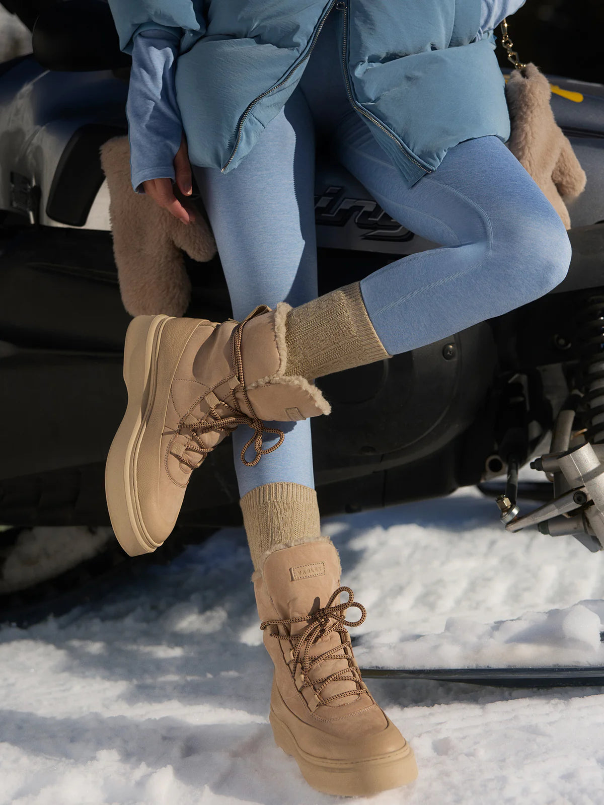 Always Warm Base Layer Leggings in Glacier Marl