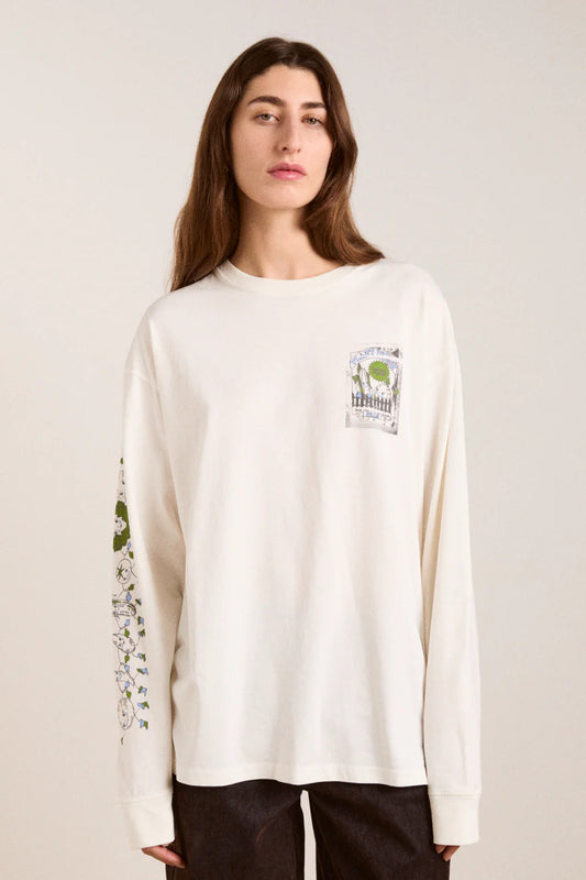 Plant Patch Pals Long Sleeve Tee in Ecru