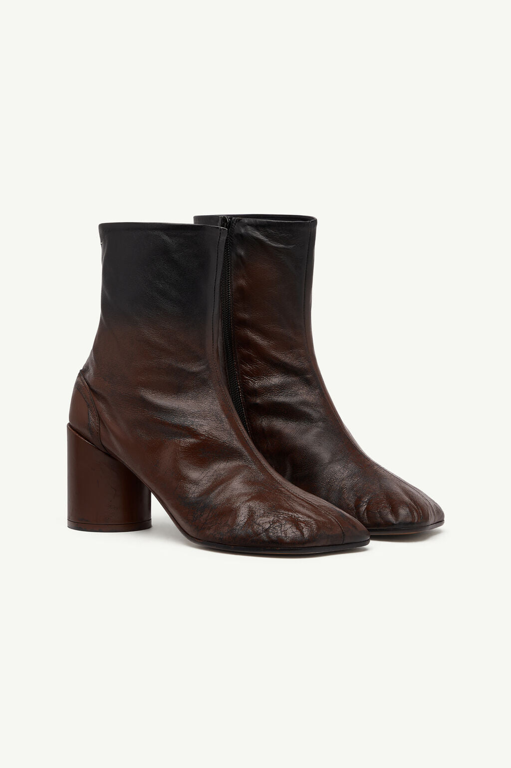 Anatomic Block Heel Boots in Black