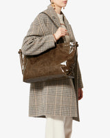 Winna Tote Shoulder Bag in Moss Green