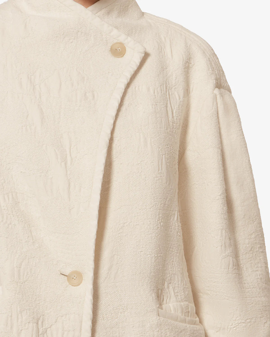 Uadie Coat in Ecru