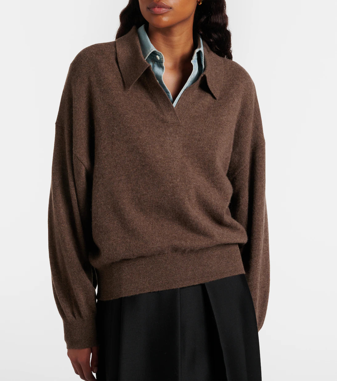 Katriel Sweater in Dark Truffle