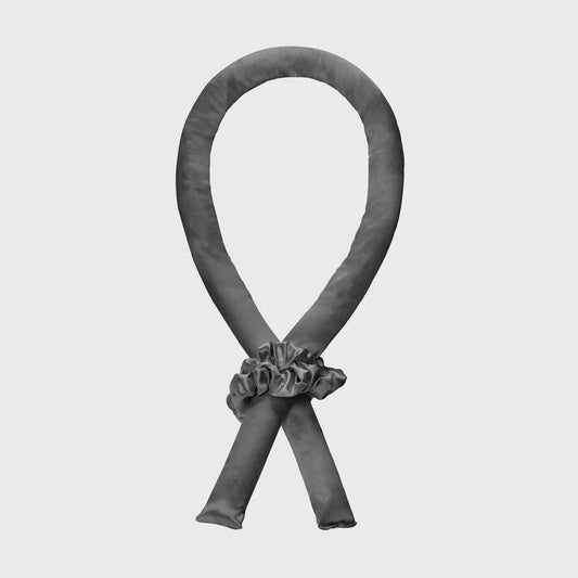 Satin Heatless Curling Set in Charcoal