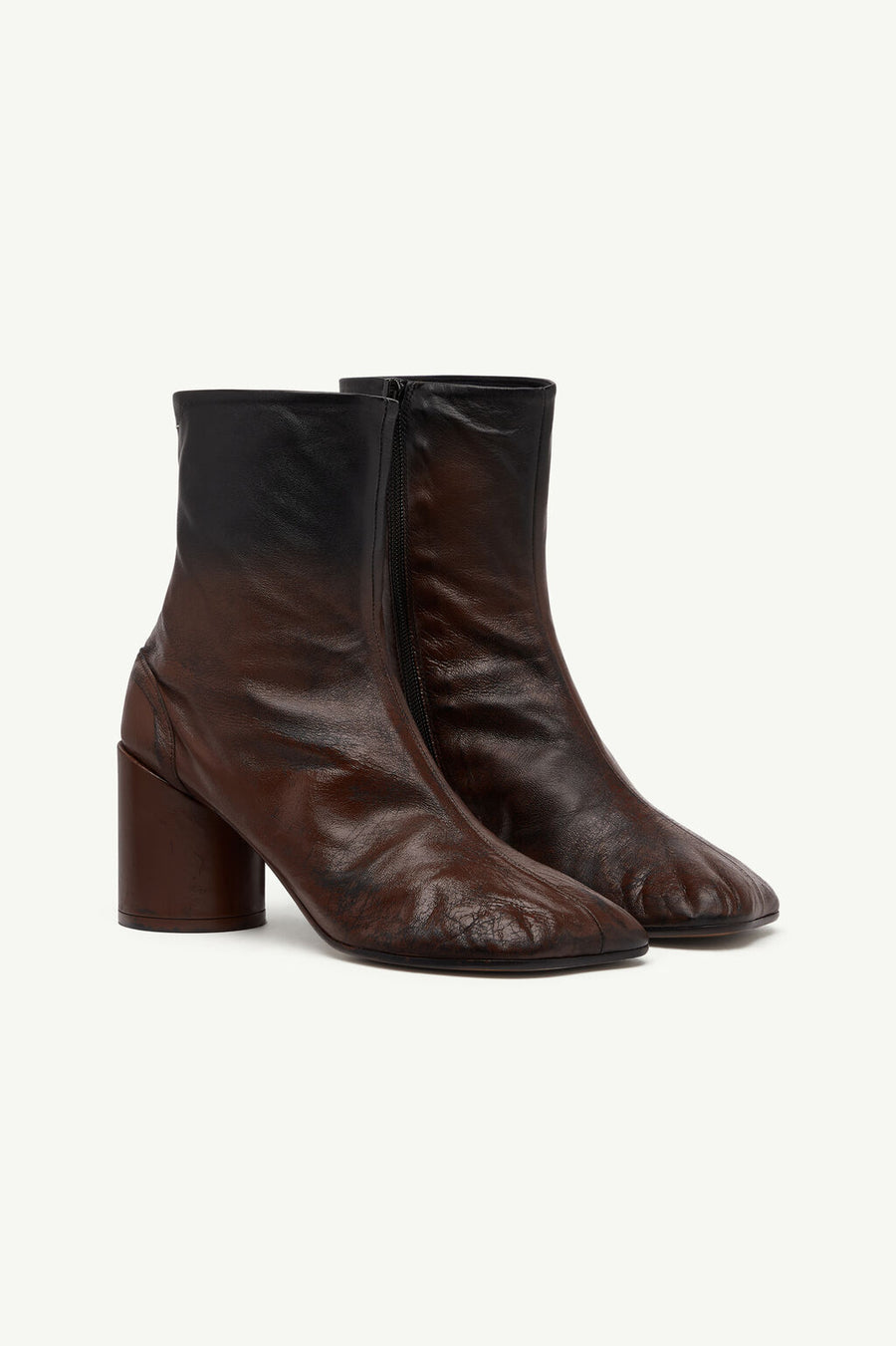 Anatomic Block Heel Boots in Black