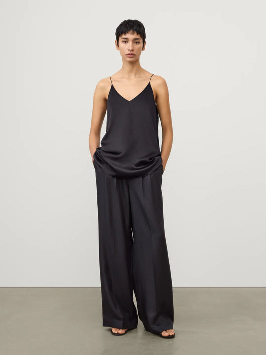 Silk Camisole Top in Midnight
