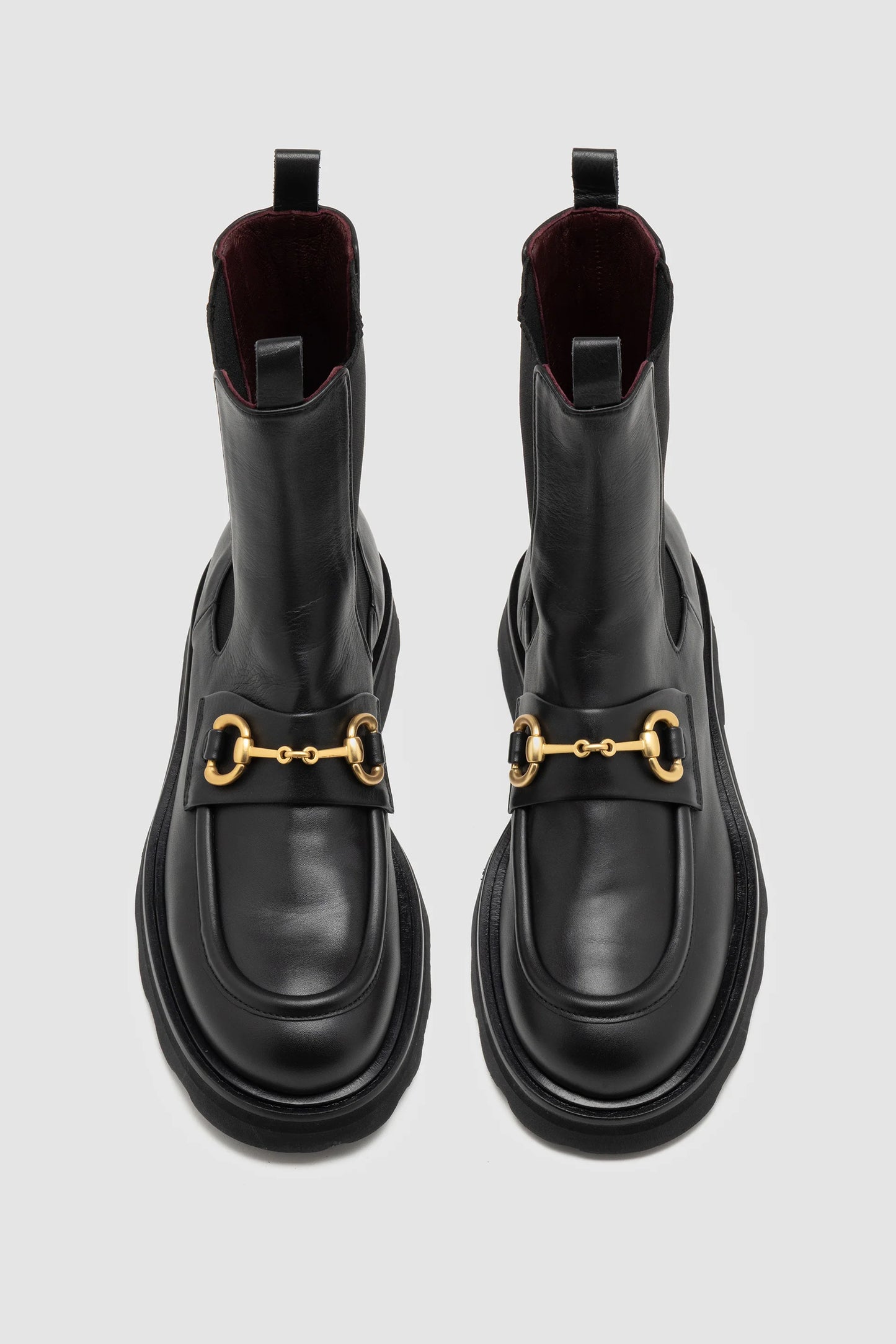 Ankle Boot with Chain in Black