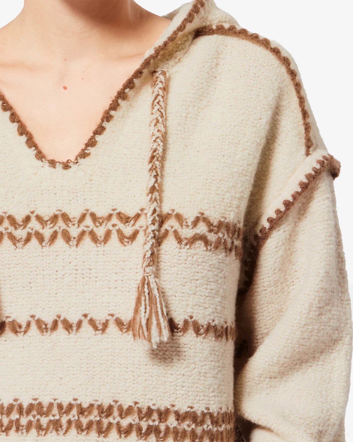 Romera Sweater in Ecru/Bronze