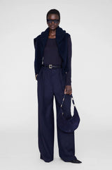 Kate Hobo Bag in Navy Suede