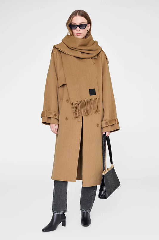 Augustina Scarf in Camel Wool