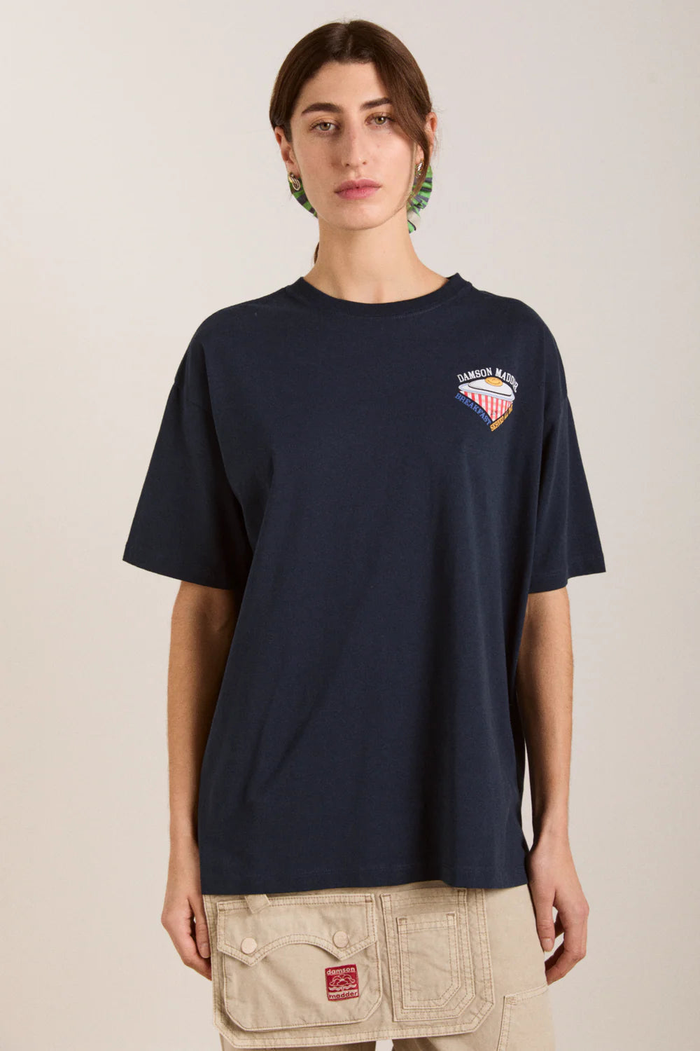 All Day Breakfast Tee in Navy