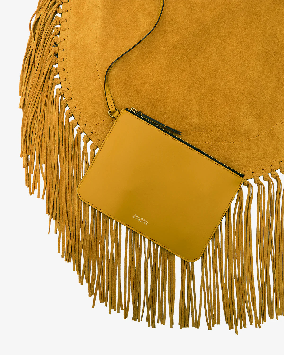 Oskan Hobo Soft Shoulder Bag in Saffron