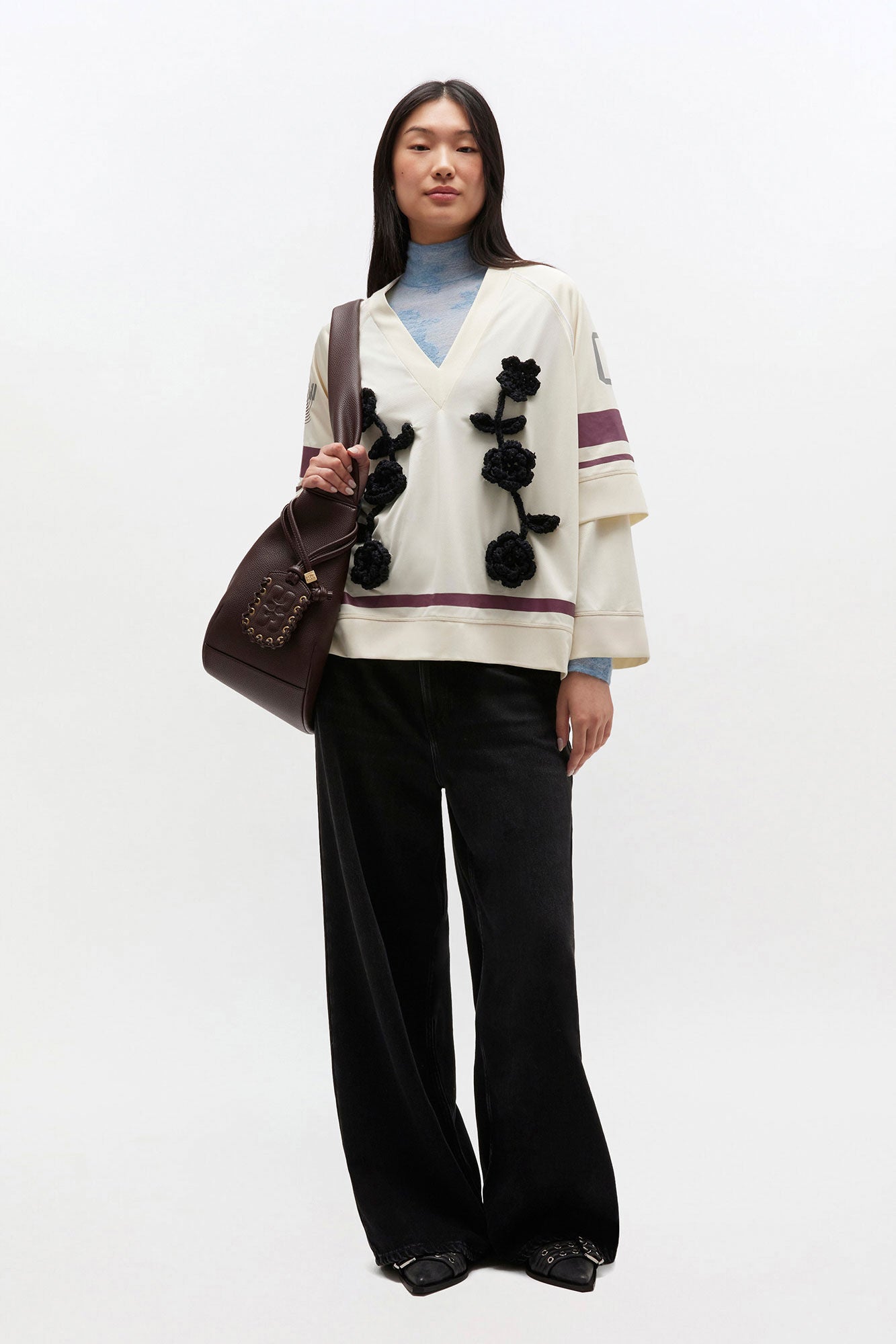 Baggy Jeans in Washed Black