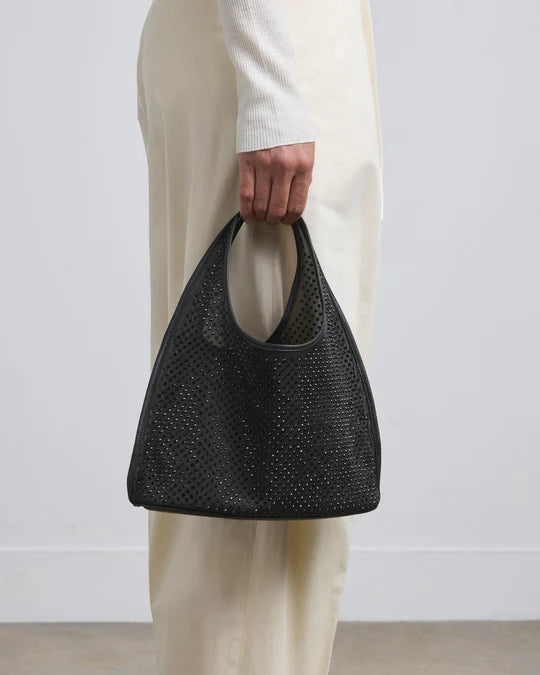 Small Mesh Sachetto in Black