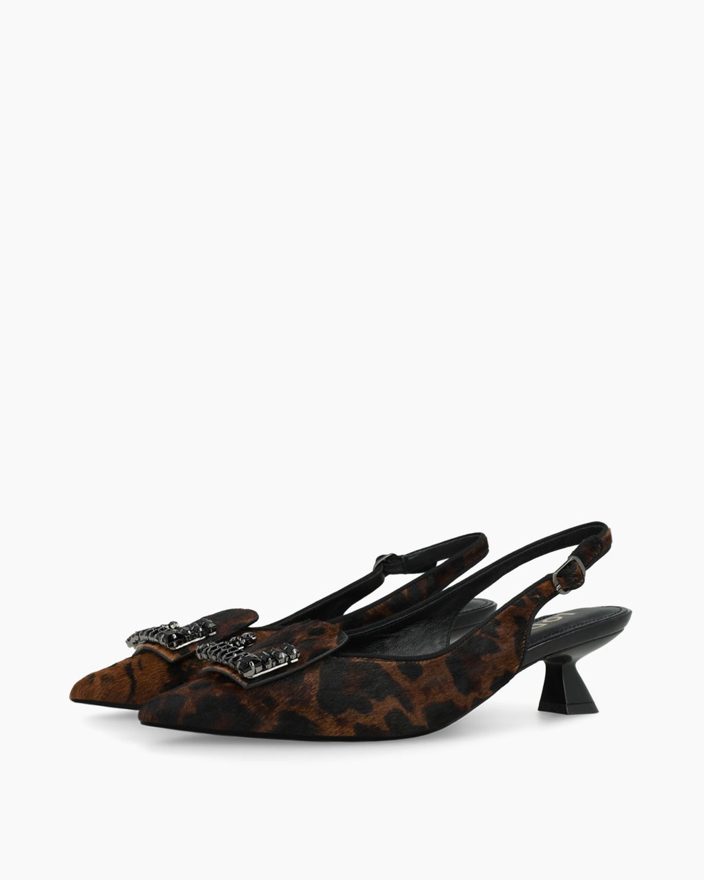 Rinola Slingback in Pony Leopard