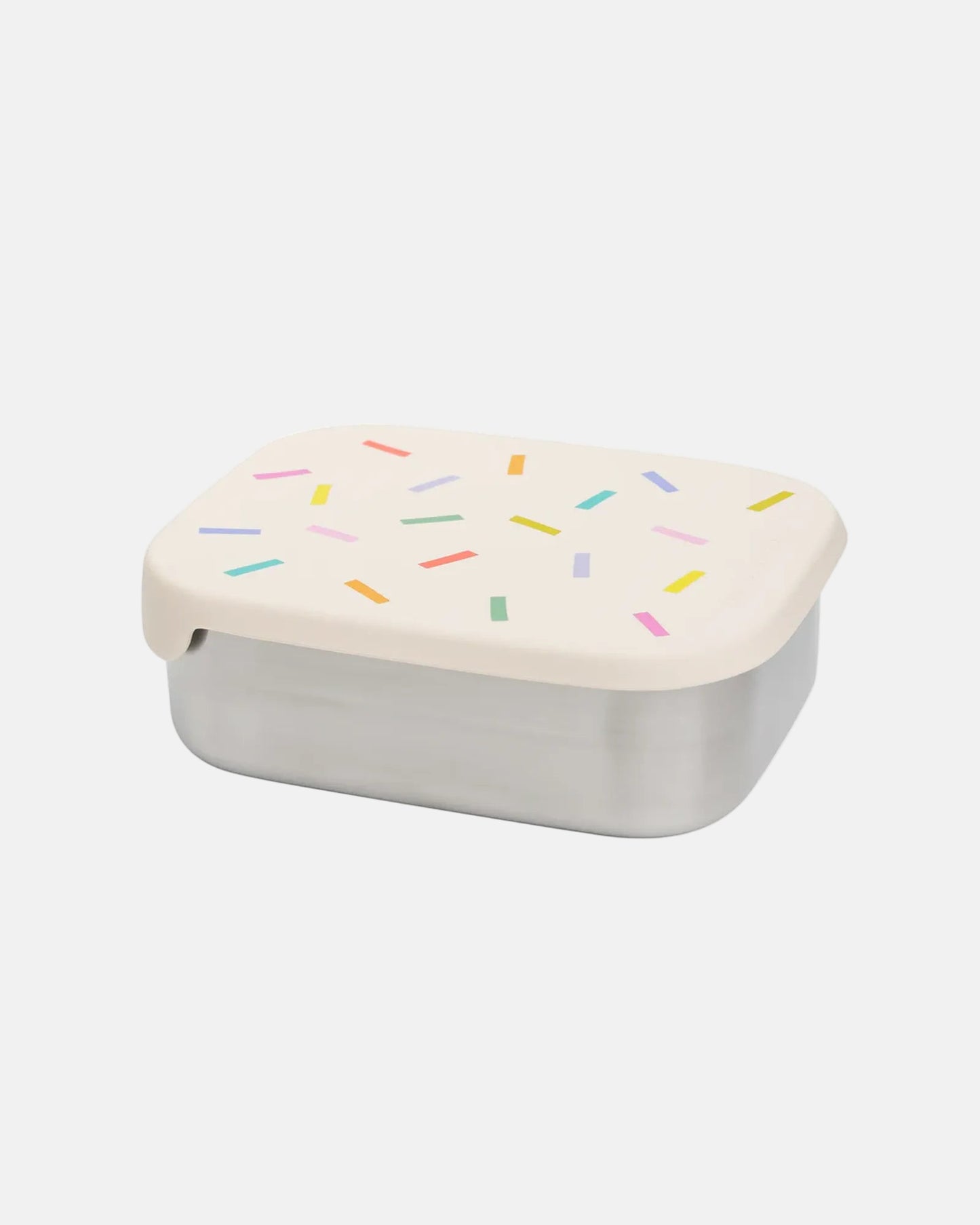 Stainless Steel Lunchbox with Removable Compartments in Confetti