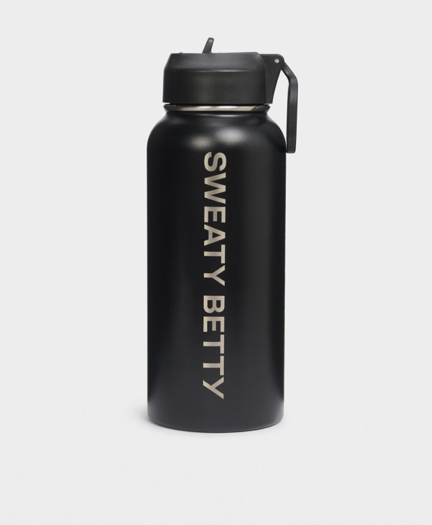 Keep It Chill Straw Water Bottle in Black