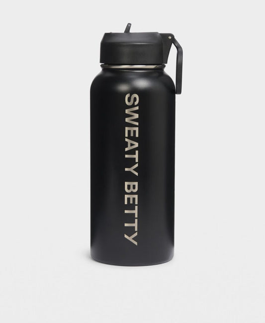 Keep It Chill Straw Water Bottle in Black