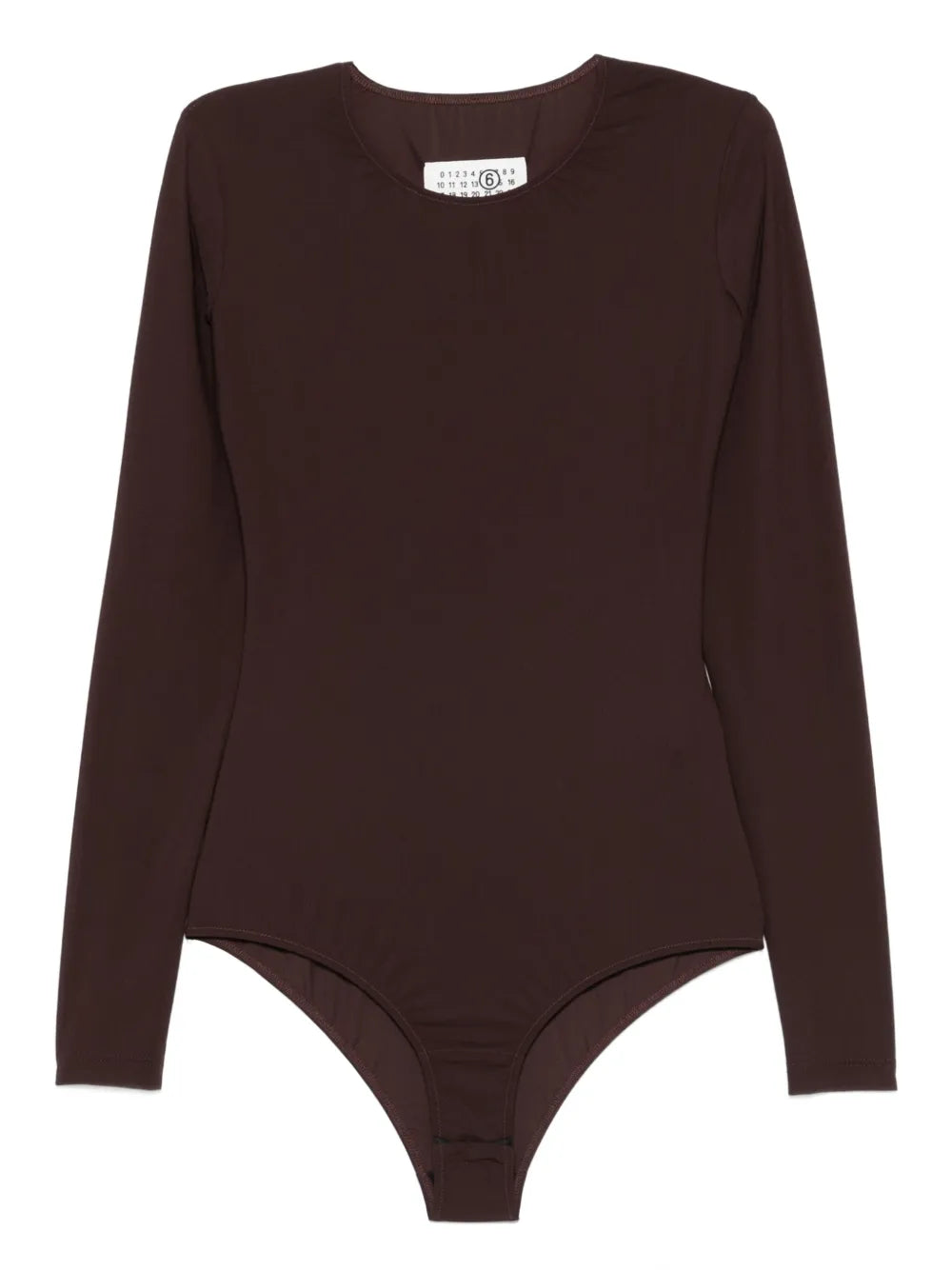 Technical Jersey Bodysuit in Brown