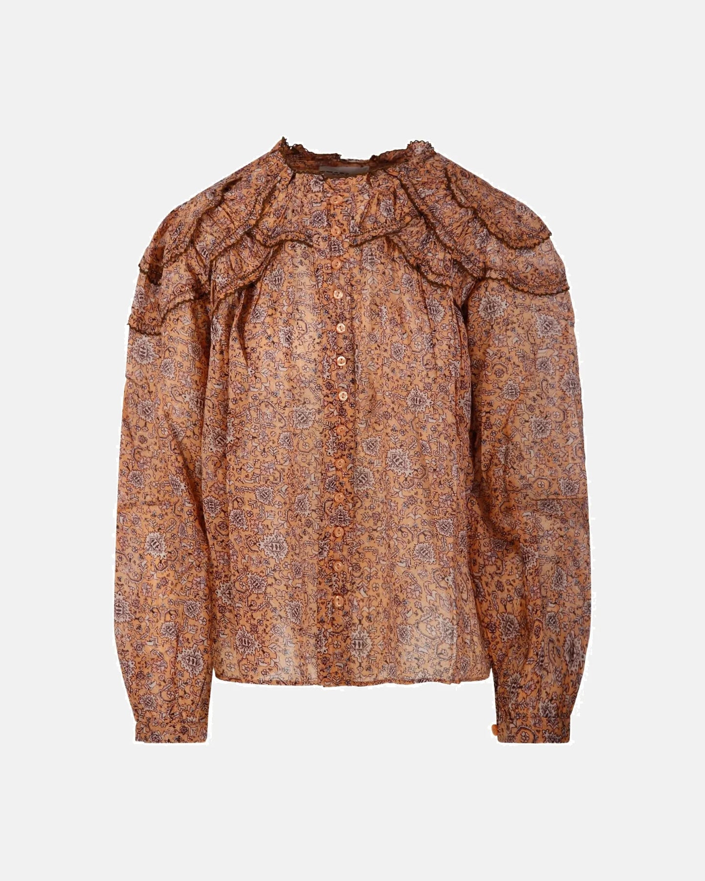 Christa Blouse in Rust