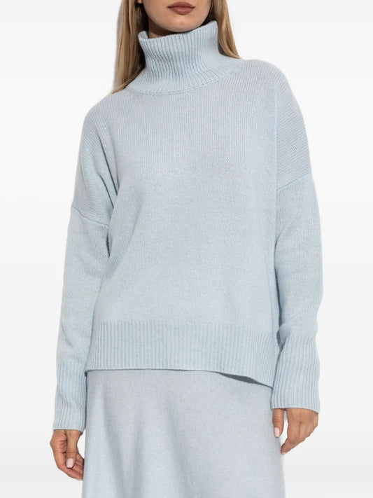 Heidi Turtleneck Sweater in Horizon Blue