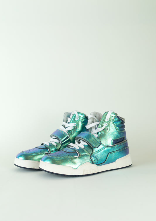 Alsee Sneakers in Metallic Green