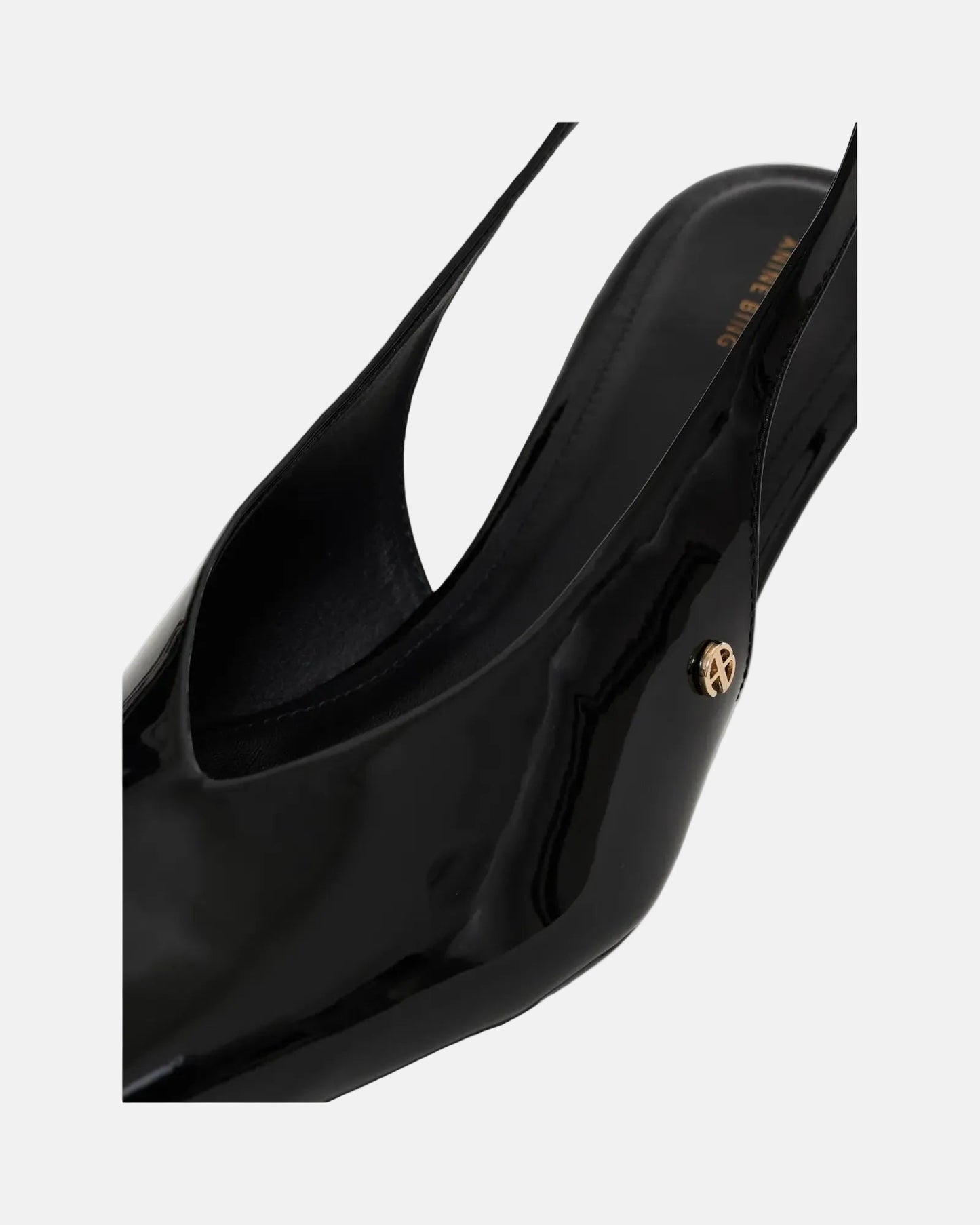 Hilda Slingback Pumps in Patent Black