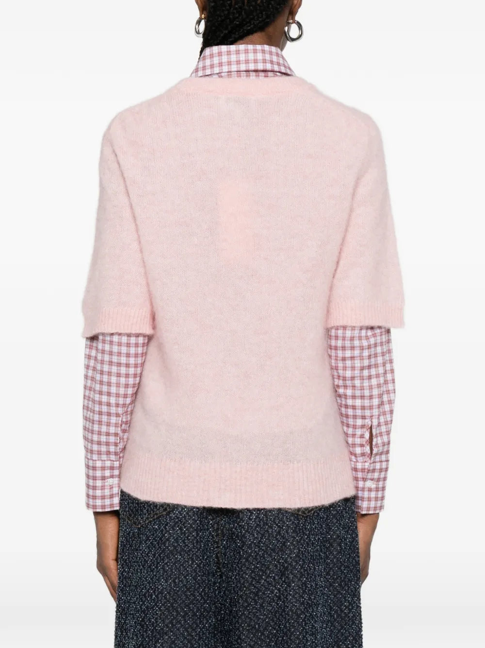 Brushed Alpaca Graphic T-shirt in Chalk Pink