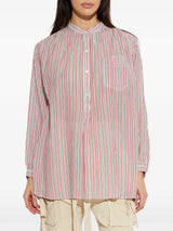 Sapha Shirt in Ecru/Red