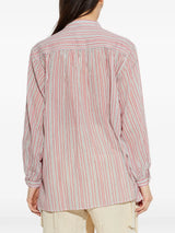 Sapha Shirt in Ecru/Red