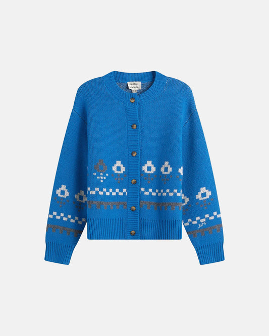 Romily Wool Cardigan in Blue