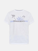 Zewel Tee in White/Blue