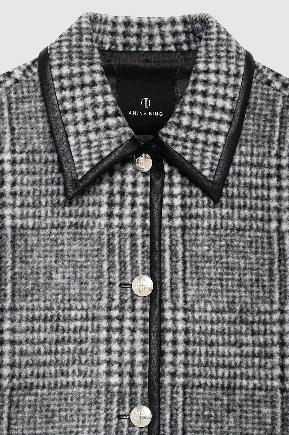 Camden Jacket in Black and Grey Check