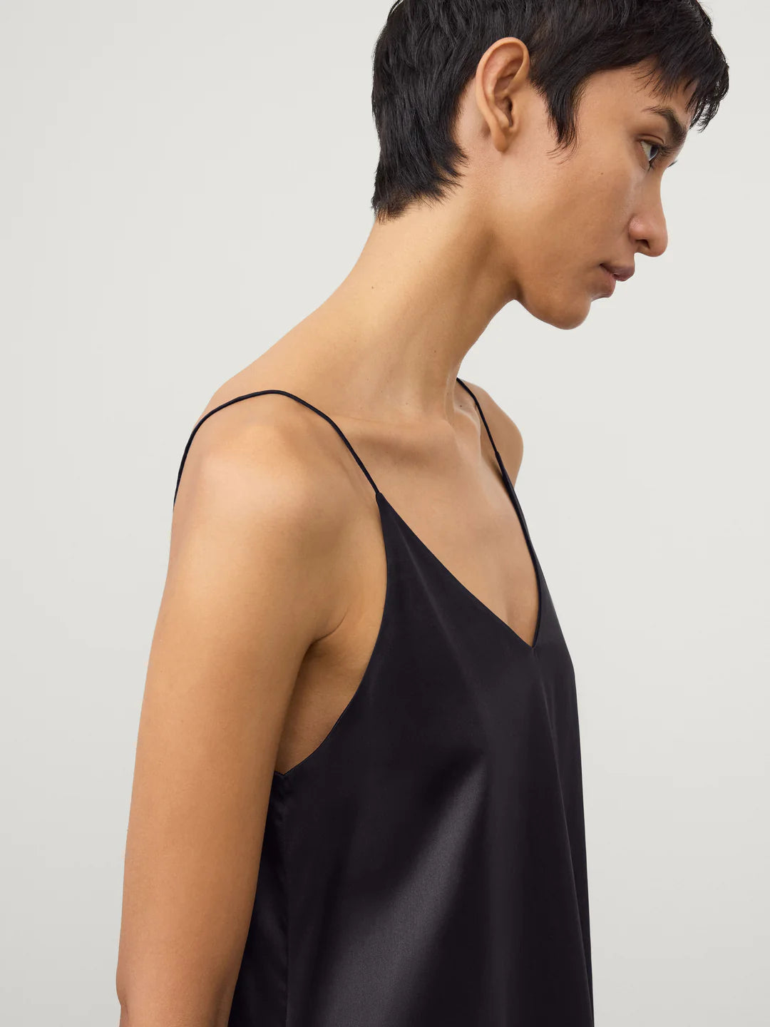 Silk Camisole Top in Midnight