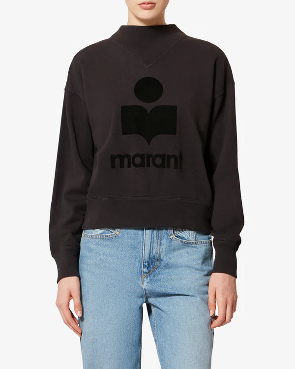 Moby Sweatshirt in Faded Black