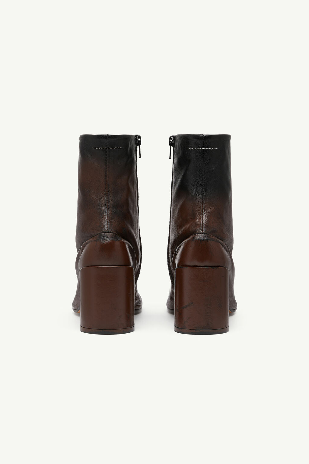 Anatomic Block Heel Boots in Black