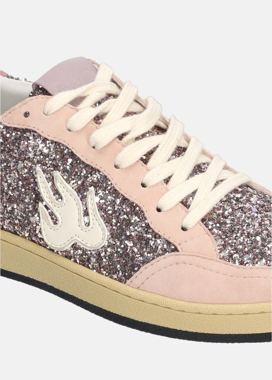 Gamin Sneakers in Glitter Pink