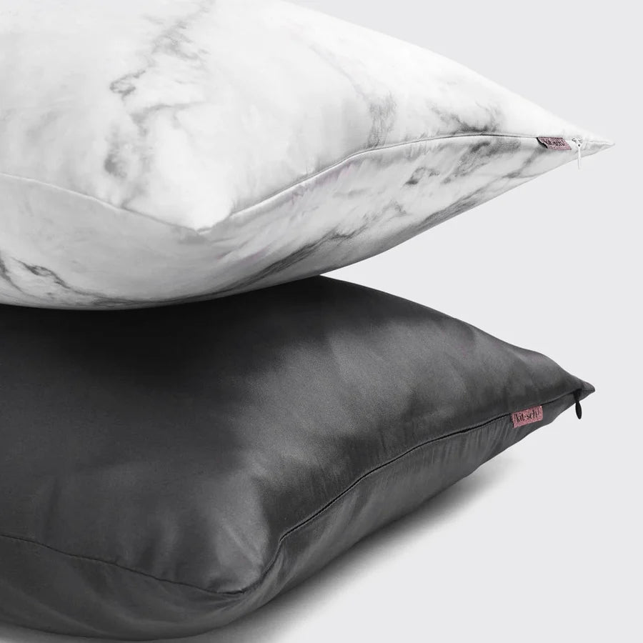 Satin Pillowcase in Charcoal