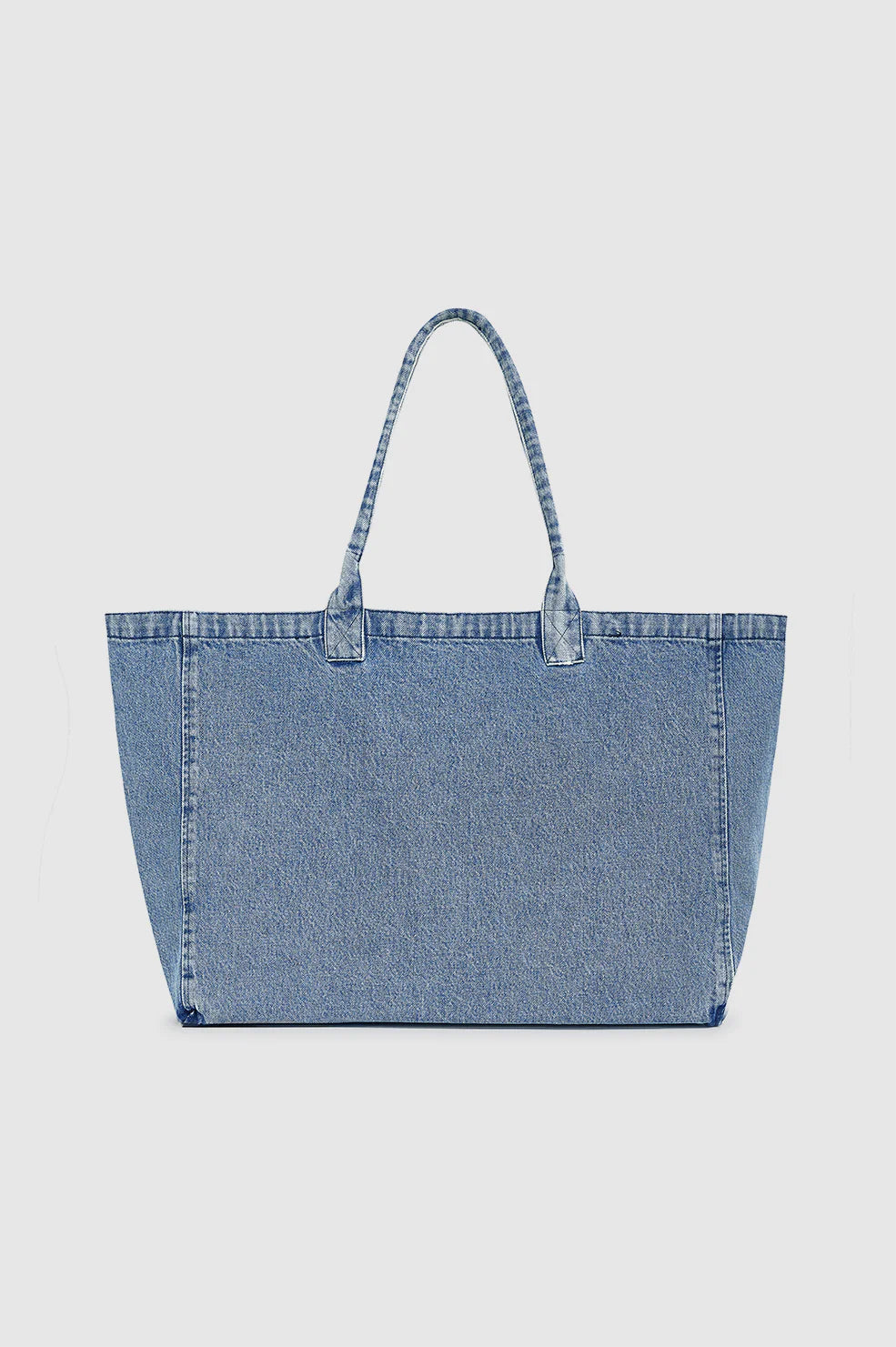 Leo Denim Tote Bag in Shadow Blue