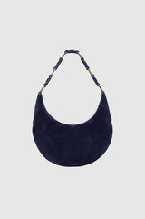 Kate Hobo Bag in Navy Suede