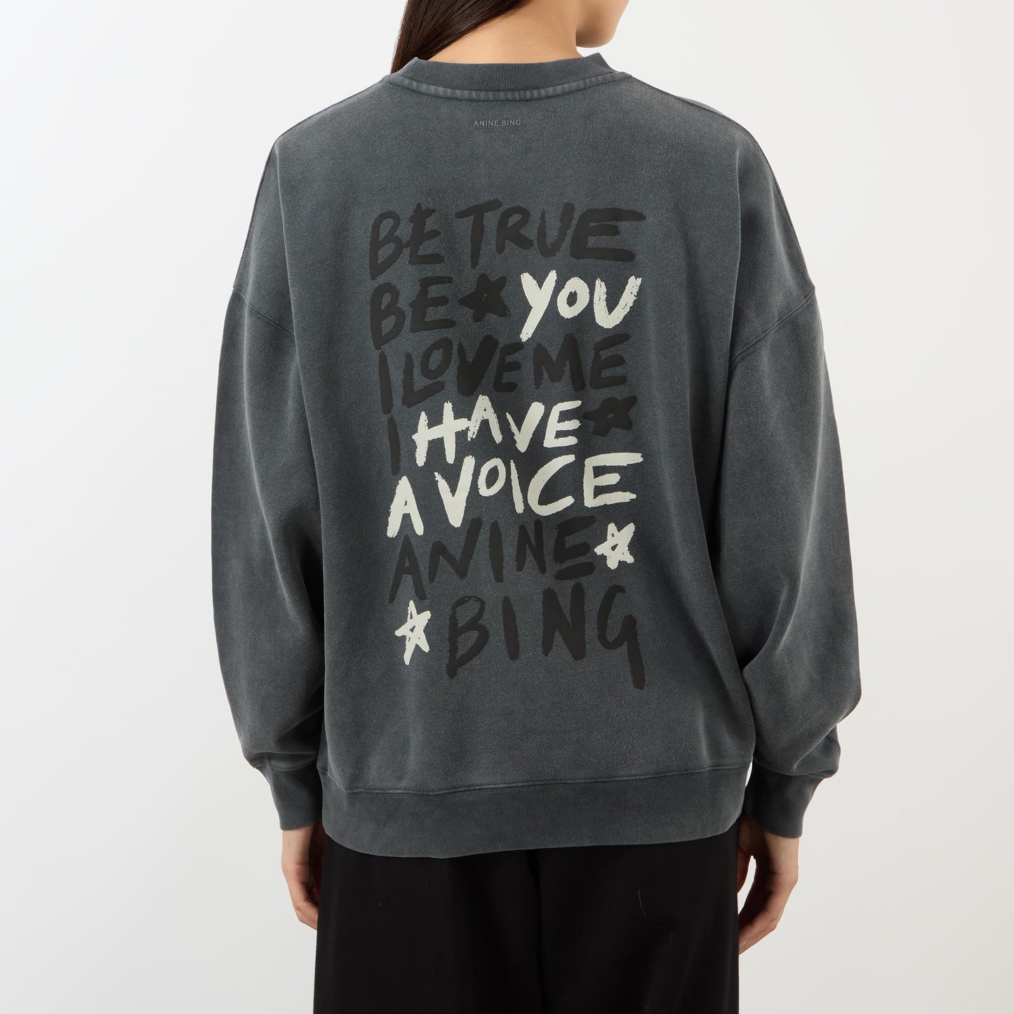 Miles Empowerment Sweatshirt in Washed Black