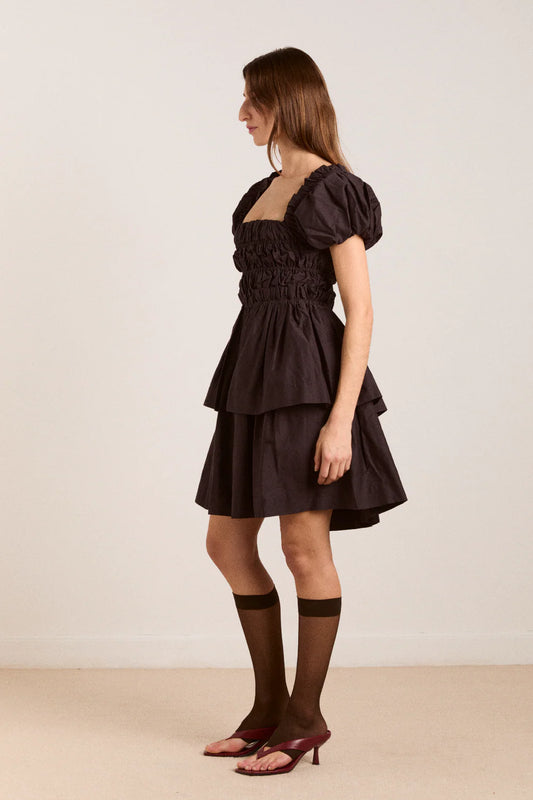 Lyza Mini Dress in Black