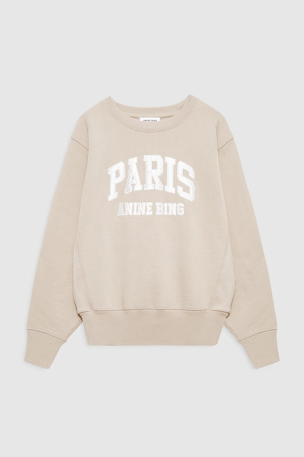 Harry Shrunken Sweatshirt Paris in Beige