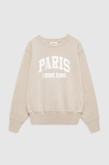 Harry Shrunken Sweatshirt Paris in Beige